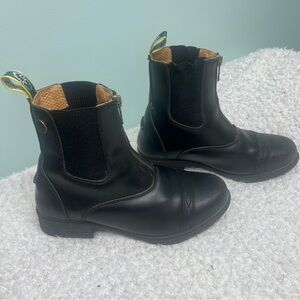 Moretta Clio Equestrian Kids Black Leather Riding Boots Size 4 Kids Horses